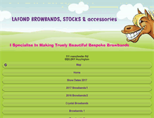 Tablet Screenshot of lafondbrowbands.co.uk